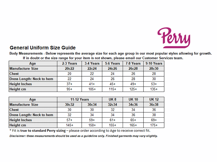 Sizing Guide